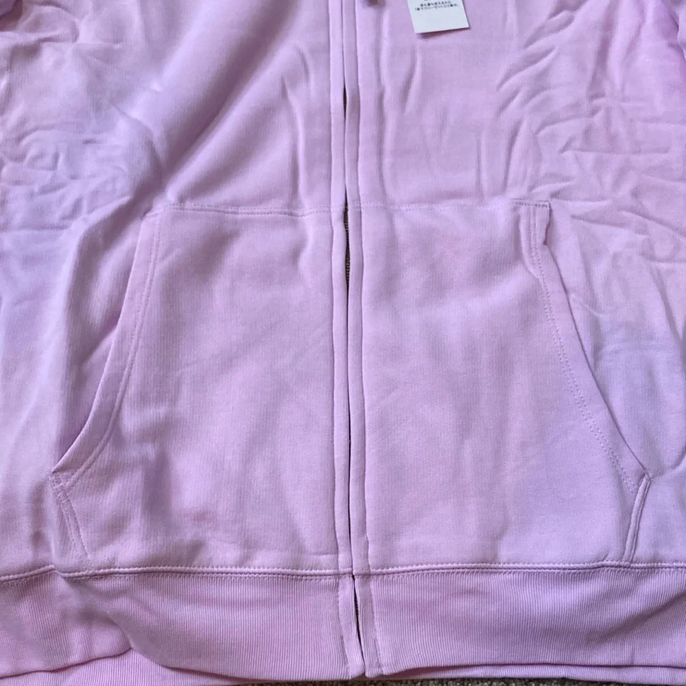 Lands' End Pink and Blue Hoodie Sweatshirt REVERSIBLE NWT Girls XL Womens Small - Picture 4 of 5
